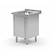 XXLselect Een tabel met een wastafel, kast met vleugeldeuren | 400x400x kamer (H) 250 mm | W: 500 - 600mm | D: 600mm XXLselect Een tabel met een wastafel, kast met vleugeldeuren | 400x400x kamer (H) 250 mm | W: 500 - 600mm | D: 600mm