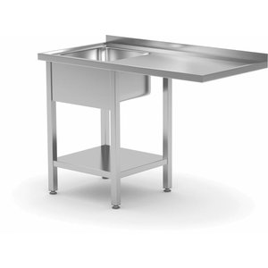 XXLselect Eine Tabelle mit einem Waschbecken, ein Regal | 400x400x Kammer (H) von 250 mm links | Breite: 1200-1900mm | D: 600mm XXLselect Eine Tabelle mit einem Waschbecken, ein Regal | 400x400x Kammer (H) von 250 mm links | Breite: 1200-1900mm | D: 600mm