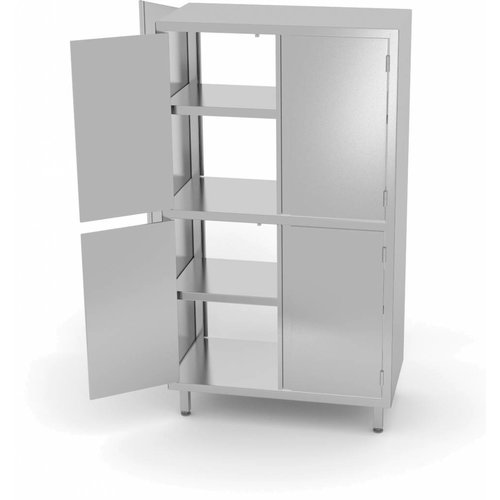 XXLselect Szafa przelotowa z przegrodą, drzwi na zawiasach | szer: 800-1200mm | gł: 600mm | wys: 1800mm