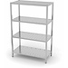 XXLselect Storage shelf 1800mm 4 perforated shelves | width: 600 - 1400mm | depth: 400mm XXLselect Storage shelf 1800mm 4 perforated shelves | width: 600 - 1400mm | depth: 400mm