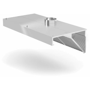 XXLselect Wandhaube schräg | W: 1000 - 5000 mm | D: 800mm