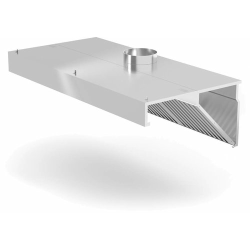 XXLselect Wandhaube schräg | W: 1000 - 5000 mm | D: 800mm