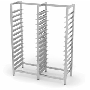 XXLselect Regaldoppel für GN-Behälter und Backbleche | 10-22 x 400x600mm