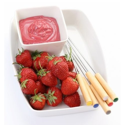 Callebaut Belgische Schokolade Erdbeere Fondue und Brunnen | 1 kg