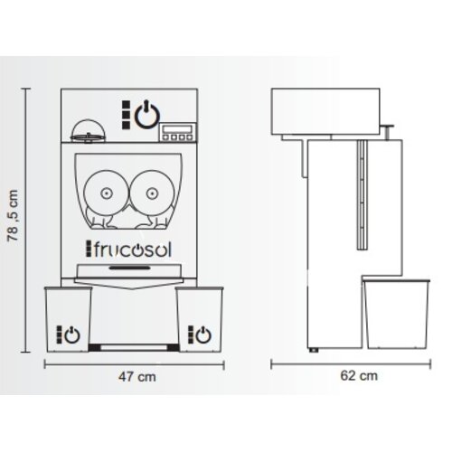 Frucosol Citrus | 20-25 fruit per minuut | capaciteit 12kg Frucosol Citrus | 20-25 fruit per minuut | capaciteit 12kg