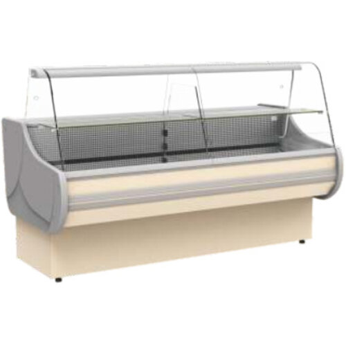 XXLselect Lada chłodnicza | 1570x930x(H)1250mm | szyba gięta | 400W