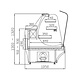 XXLselect Gebäck mit der Erzeugung | 1530x1000x (H) 1320mm | gebogenes Glas XXLselect Gebäck mit der Erzeugung | 1530x1000x (H) 1320mm | gebogenes Glas