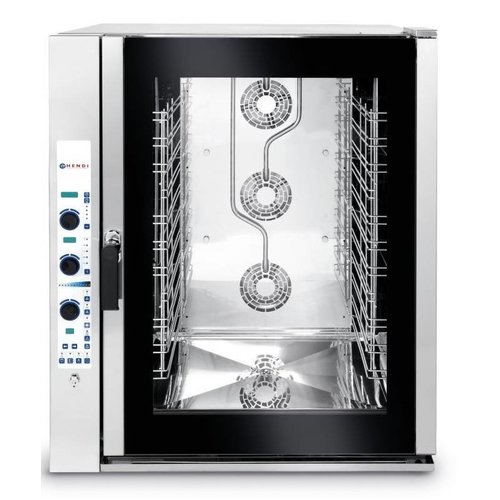Hendi Convectie stoomoven 11 x GN1 / 1 | elektriciteit | elektronische controle | 400V | 16kW Hendi Convectie stoomoven 11 x GN1 / 1 | elektriciteit | elektronische controle | 400V | 16kW