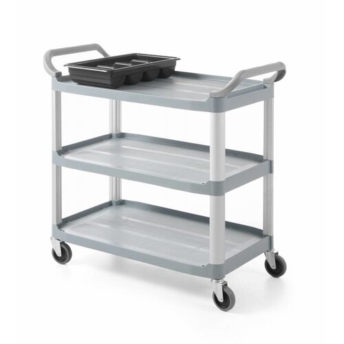 AmerBox Wózek kelnerski 3-półkowy z polipropylenu | 1280x500x(H)960mm