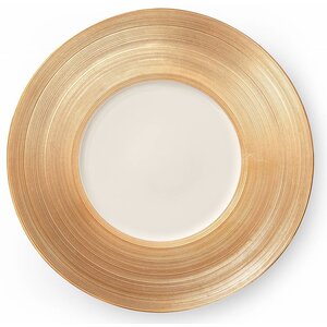Luzerne Gouden plaat met een breed rant | 320mm | Manhattan Luzerne Gouden plaat met een breed rant | 320mm | Manhattan