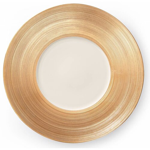 Luzerne Gouden plaat met een breed rant | 320mm | Manhattan Luzerne Gouden plaat met een breed rant | 320mm | Manhattan