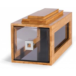 rosseto Enkele container van bamboe lade brood | 203x375x (H) 191 mm rosseto Enkele container van bamboe lade brood | 203x375x (H) 191 mm