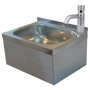 XXLselect Washbasin in stainless steel with time battery 400x295x (H) 205mm | different models XXLselect Washbasin in stainless steel with time battery 400x295x (H) 205mm | different models