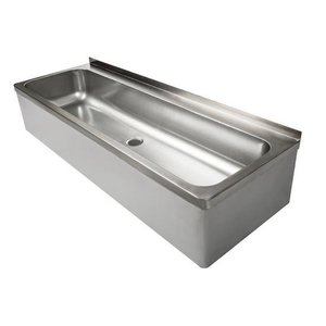 XXLselect Umywalka ze stali nierdzewnej dwustanowiskowa | 1200x425x(H)265mm XXLselect Umywalka ze stali nierdzewnej dwustanowiskowa | 1200x425x(H)265mm