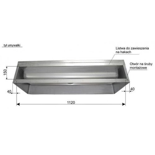 XXLselect Umywalka ze stali nierdzewnej dwustanowiskowa | 1200x425x(H)265mm XXLselect Umywalka ze stali nierdzewnej dwustanowiskowa | 1200x425x(H)265mm