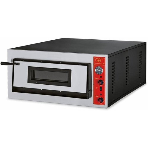 GGF Piec do pizzy 1-komorowy | 6 x pizza 30 cm | inox | 230V GGF Piec do pizzy 1-komorowy | 6 x pizza 30 cm | inox | 230V