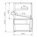 XXLselect Witryna cukiernicza neutralna | 970x800x(H)1250mm | szyba prosta XXLselect Witryna cukiernicza neutralna | 970x800x(H)1250mm | szyba prosta