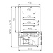 XXLselect Witryna cukiernicza z agregatem | 950x830x(H)1470mm | szyba prosta