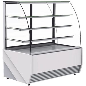 XXLselect Witryna cukiernicza z agregatem | 1360x820x(H)1470mm | szyba gięta XXLselect Witryna cukiernicza z agregatem | 1360x820x(H)1470mm | szyba gięta