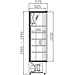 XXLselect Szafa piekarnicza | 800x575x(H)1940mm | magazynowa | 445W