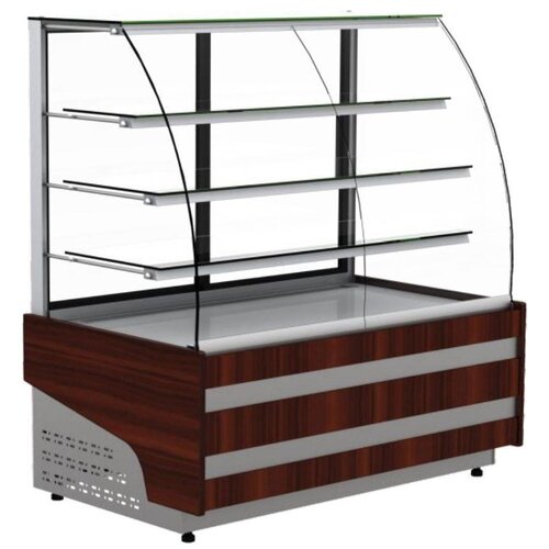 XXLselect Witryna cukiernicza neutralna | 950x830x(H)1470mm | szyba gięta XXLselect Witryna cukiernicza neutralna | 950x830x(H)1470mm | szyba gięta