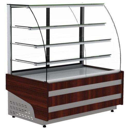 XXLselect Witryna cukiernicza neutralna| 1340x830x(H)1470mm | szyba gięta XXLselect Witryna cukiernicza neutralna| 1340x830x(H)1470mm | szyba gięta