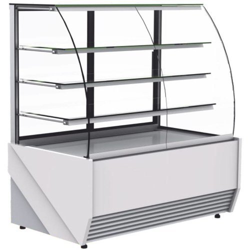 XXLselect Witryna cukiernicza neutralna | 970x820x(H)1470mm | szyba gięta XXLselect Witryna cukiernicza neutralna | 970x820x(H)1470mm | szyba gięta