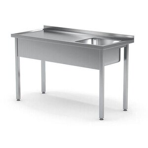 XXLselect Eine Tabelle mit einem Waschbecken Bistro Line | Recht | 600x1000x (H) 850mm