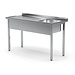 XXLselect Eine Tabelle mit einem Waschbecken Bistro Line | Recht | 600x1000x (H) 850mm