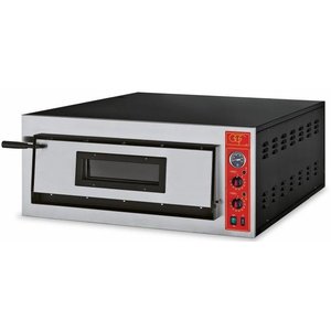 GGF 1-chamber pizza oven | 6 x pizza 36 cm | inox | 400V GGF 1-chamber pizza oven | 6 x pizza 36 cm | inox | 400V