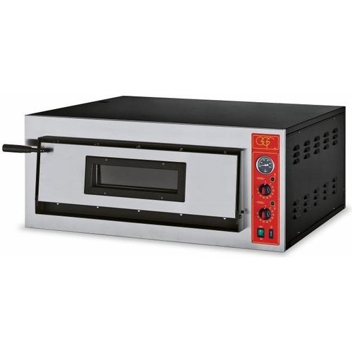 GGF Piec do pizzy 1-komorowy 6000W | 4x Ø 36 cm | 400V GGF Piec do pizzy 1-komorowy 6000W | 4x Ø 36 cm | 400V