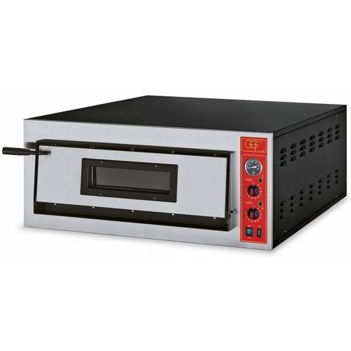 GGF 1-chamber pizza oven | 6 x pizza 36 cm | inox | 400V GGF 1-chamber pizza oven | 6 x pizza 36 cm | inox | 400V