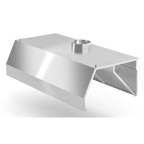 Stainless steel wall mounted trapezoid extractor hood
