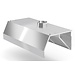 Okap przyścienny trapezowy ze stali nierdzewnej