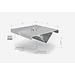 Okap centralny skośny ze stali nierdzewnej
