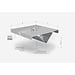 Stainless steel central angled extractor hood
