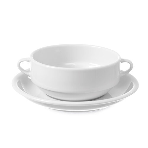 Hendi Bulionówka z uszami sztaplowana 380 ml Optima Hendi Bulionówka z uszami sztaplowana 380 ml Optima