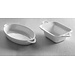 Hendi Półmisek owalny porcelana 215x140x35 mm Hendi Półmisek owalny porcelana 215x140x35 mm