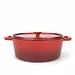 Hendi Garnek żeliwny emaliowany 4L, 363x222x(h)110mm, czerwony Hendi Garnek żeliwny emaliowany 4L, 363x222x(h)110mm, czerwony