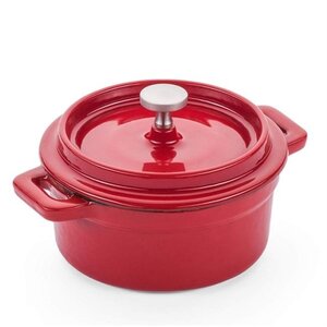 Hendi Garnek żeliwny emaliowany 0,2L, 130x100x(h)48mm, czerwony Hendi Garnek żeliwny emaliowany 0,2L, 130x100x(h)48mm, czerwony