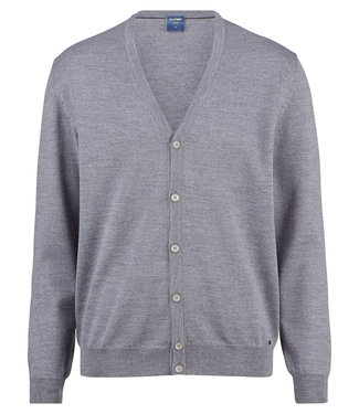 OLYMP OLYMP Merinowol Vest/knopen Grijs  0150.30.63