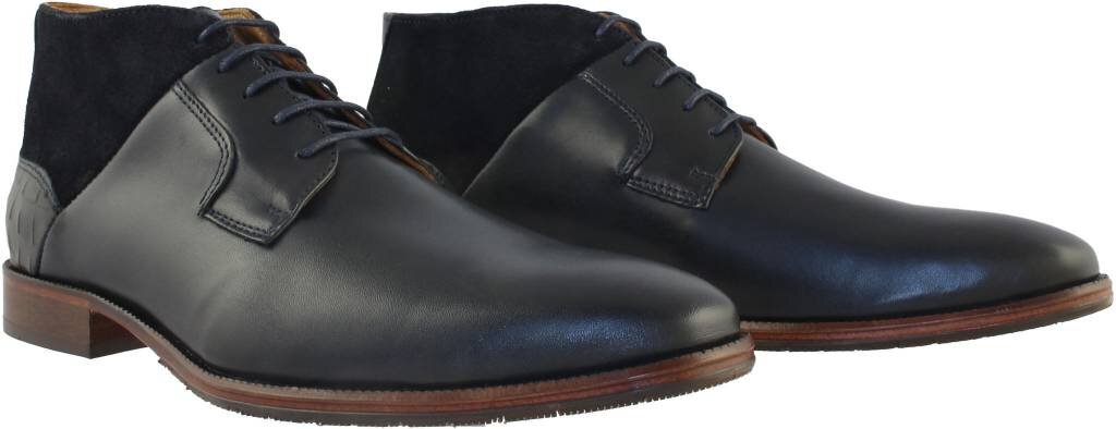 Berkelmans Berkelmans Lace-up Navy leather-croco