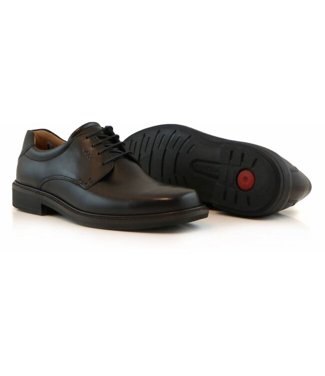 Schnürschuh Schwarz Leer