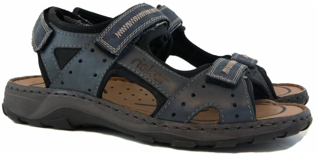 Rieker Rieker Sandalen Bond Tessu Blauw