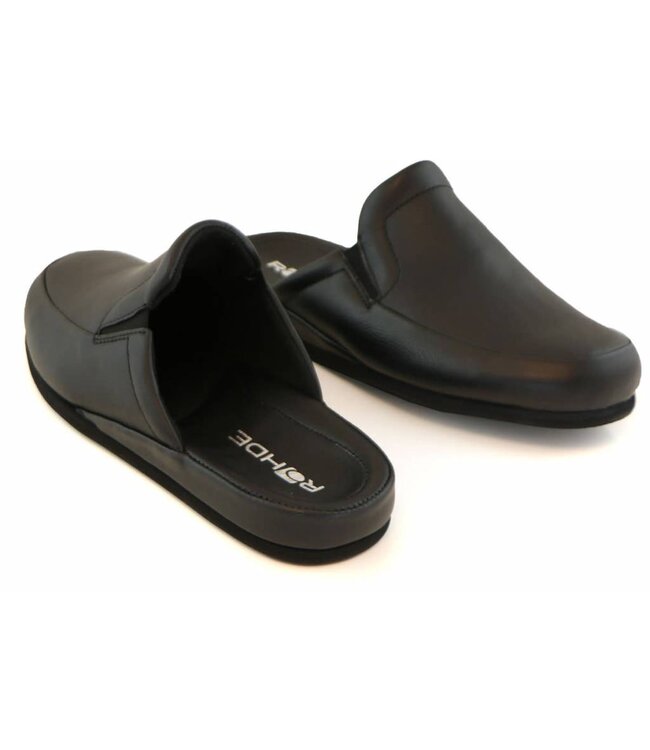 Rohde Slipper Black Leather