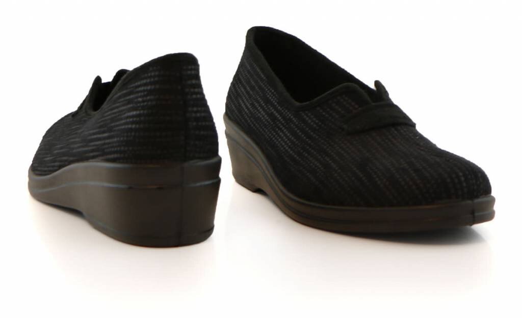 Rohde Rohde Loafers Schwarz Velour Print