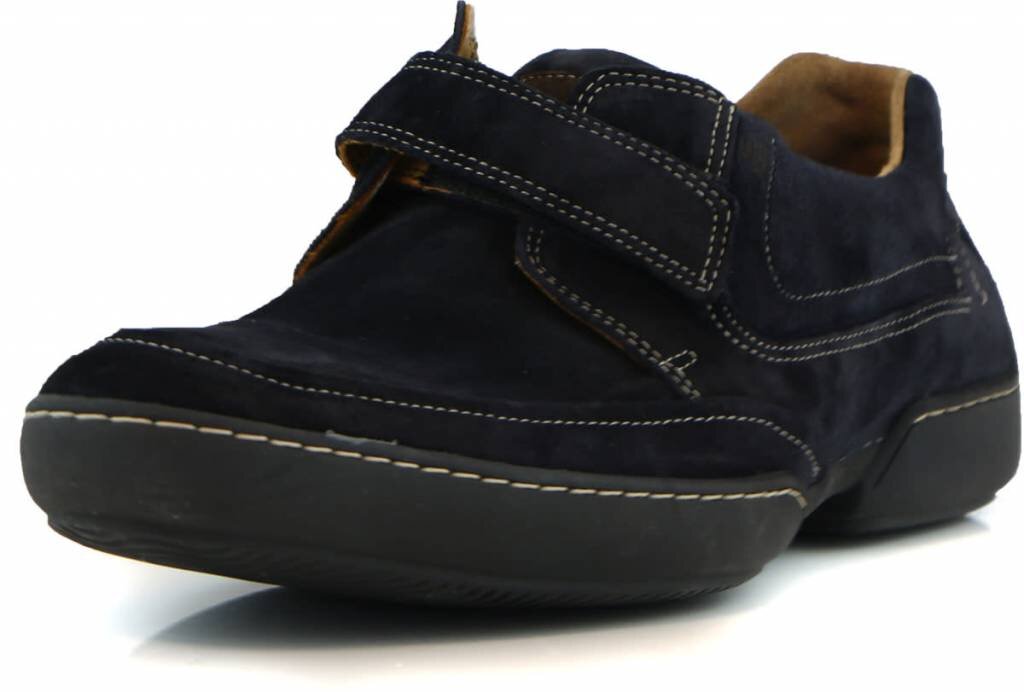 Van Bommel Van Bommel Velcro Blue Suede