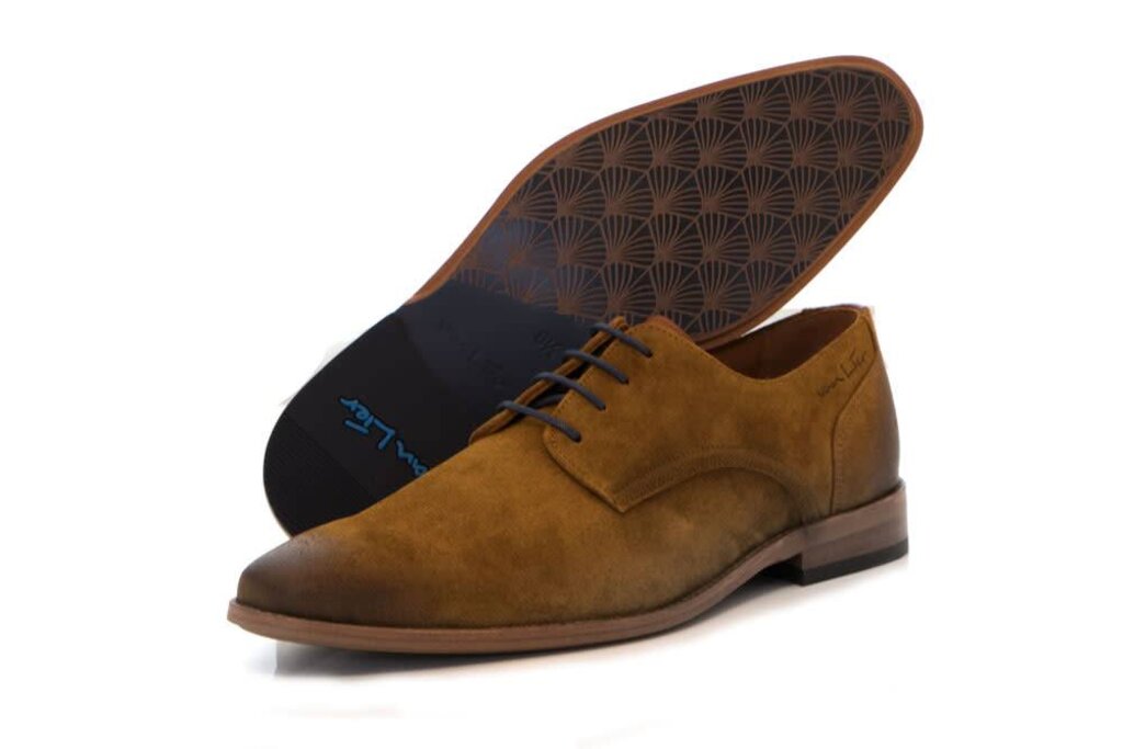 Van Lier Van Lier Schnürschuh Cognac Suede