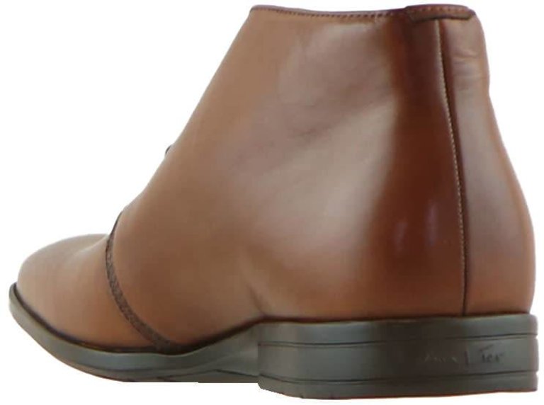 Van Lier Hoge Veter Cognac Glad Leer - Steenbergen Schoenen