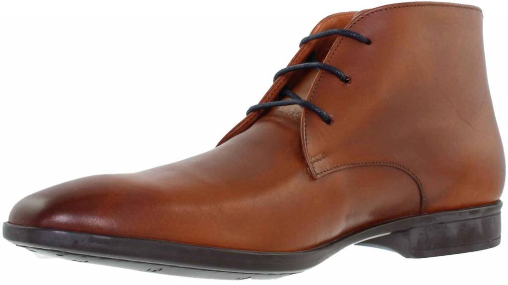 Van Lier Van Lier Hoge Veterschoen Cognac